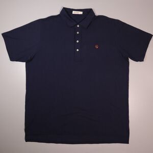 Duck Head Golf Polo Navy Blue 4-Button Stretch Pima Cotton Soft Men's XL